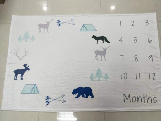 Animal Blanket Monthly Milestone