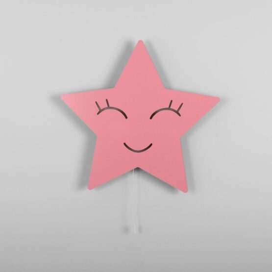 Wooden Light Model Smile Star