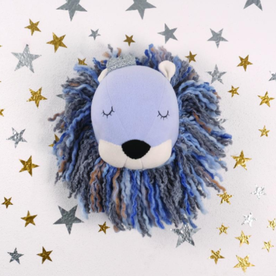 Bust Lion Blue