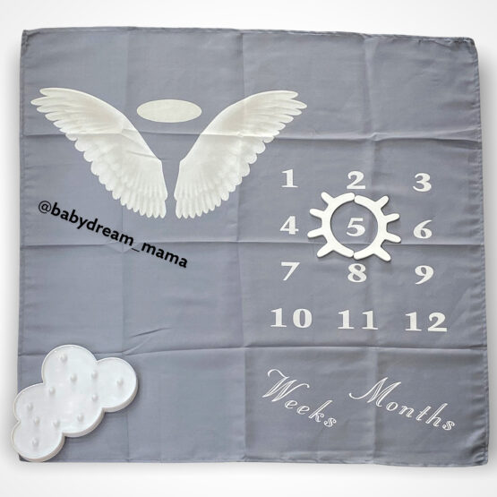 Grey Wing Monthly Milestone Fabric